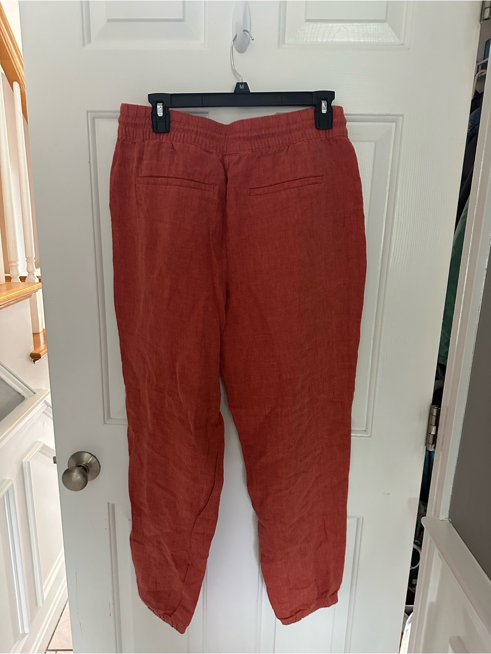 Athleta Men's Linen-Blend Chinos in Rust
